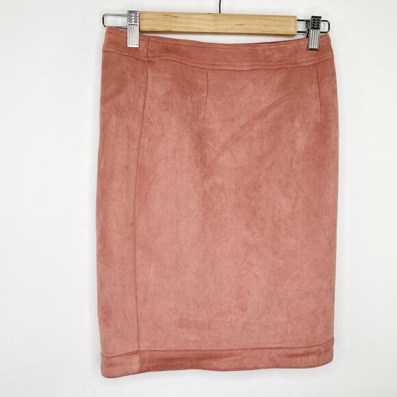 LF Seek The Label Dusty Rose Pink Asymmetrical Skirt Women's Size X-Small XS NWT - Picture 7 of 7